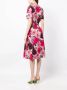 Oscar de la Renta Midi-jurk met print Roze - Thumbnail 4