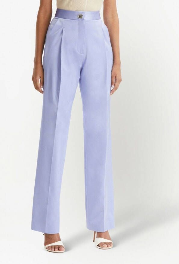 Oscar de la Renta Straight pantalon Blauw