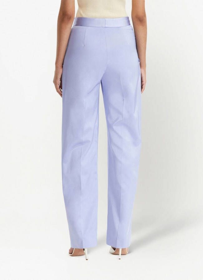 Oscar de la Renta Straight pantalon Blauw