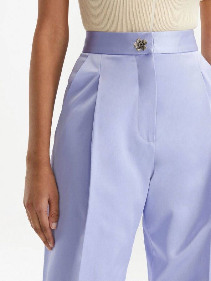Oscar de la Renta Straight pantalon Blauw
