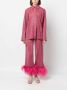 Oséree Lurex blouse Rood - Thumbnail 2