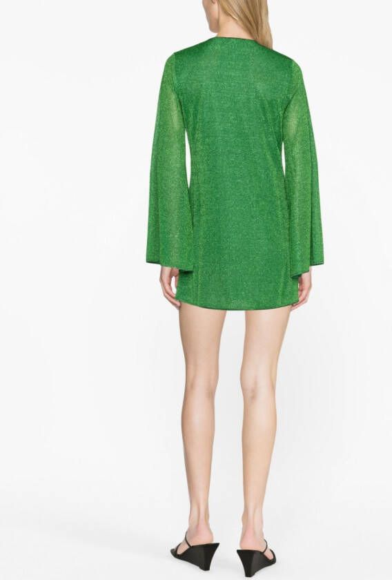 Oséree Mini-jurk met V-hals Groen