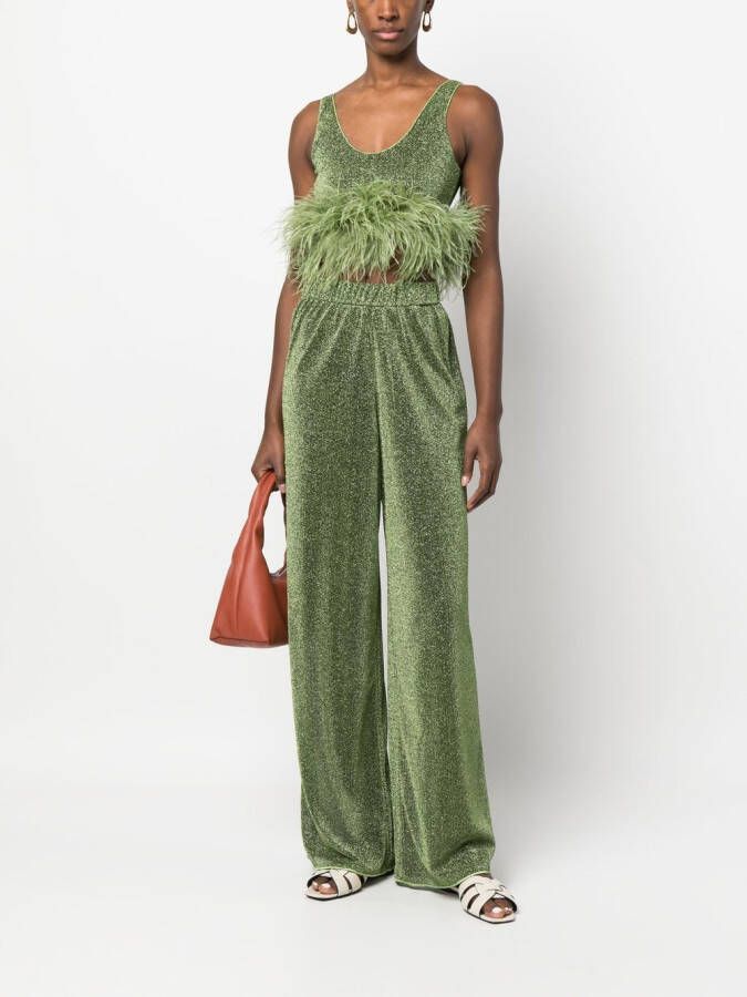 Oséree High waist broek Groen