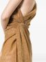 Oséree Midi-jurk met geknoopt detail Goud - Thumbnail 4