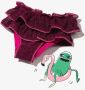 Oseree Kids Bikinislip met ruches Roze - Thumbnail 2