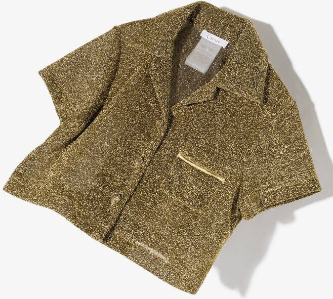 Oseree Kids Shirt met glitter Goud