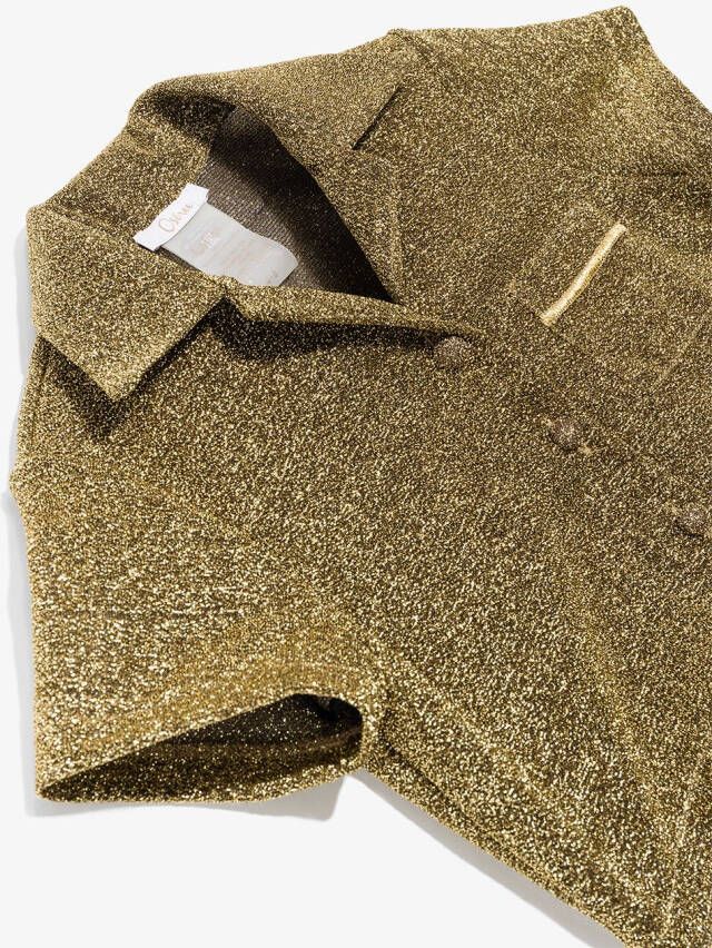Oseree Kids Shirt met glitter Goud