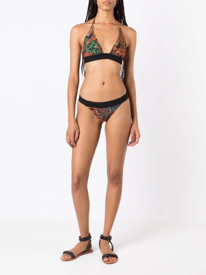 Osklen Bikini met luipaardprint Bruin
