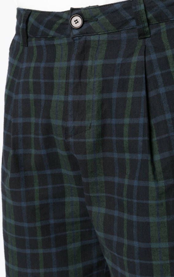 Osklen Geruite shorts Blauw