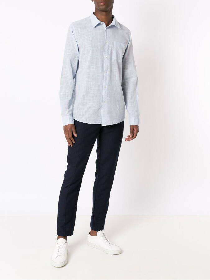 Osklen Linnen pantalon Blauw