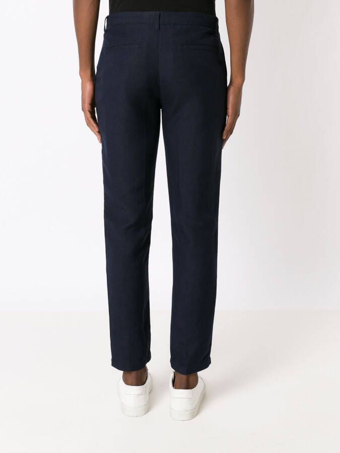 Osklen Linnen pantalon Blauw