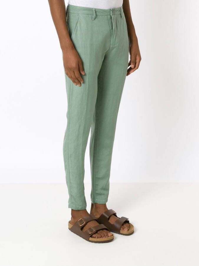 Osklen Linnen pantalon Groen