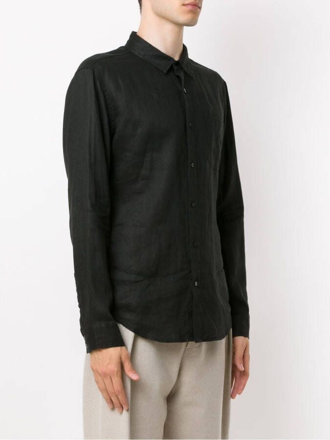 Osklen Linnen shirt Zwart