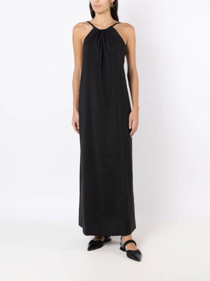 Osklen Maxi-jurk met halternek Zwart