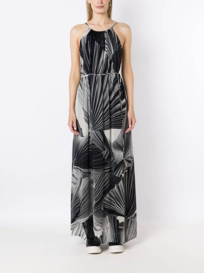 Osklen Maxi-jurk met spaghettibandjes Zwart