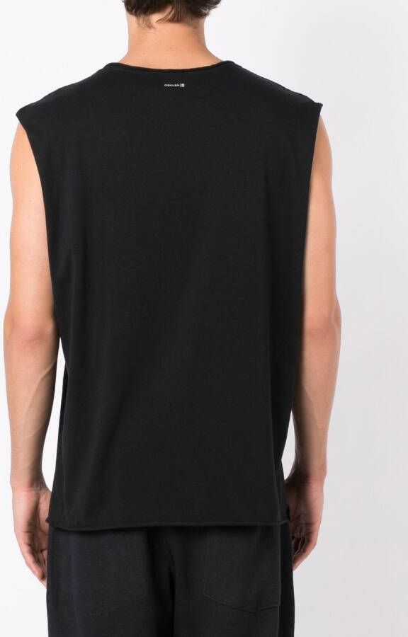 Osklen Mouwloos T-shirt Zwart