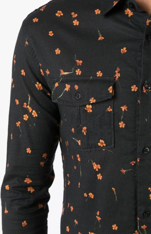 Osklen Overhemd met bloemenprint Zwart