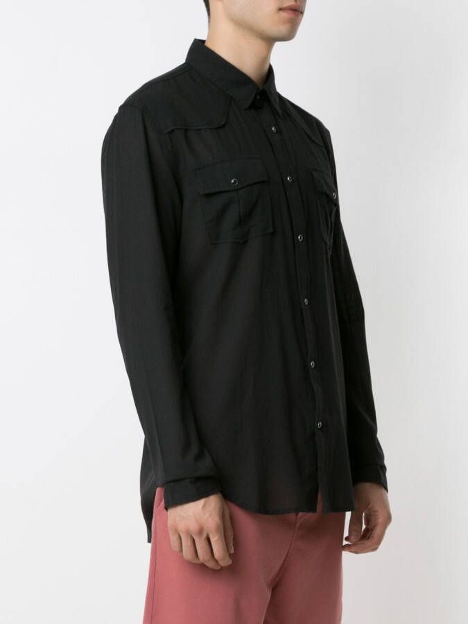 Osklen Overhemd met klepzakken Zwart