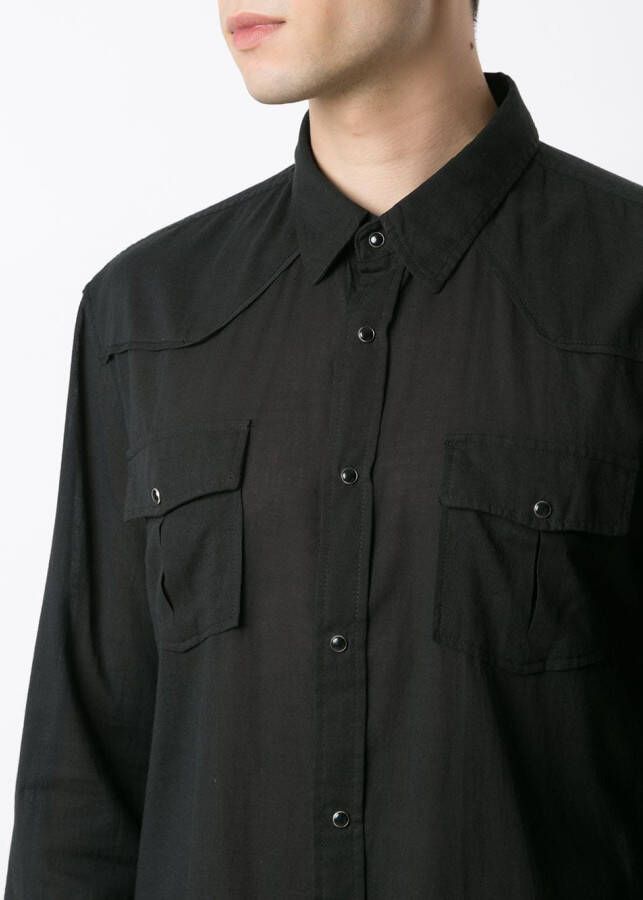 Osklen Overhemd met klepzakken Zwart