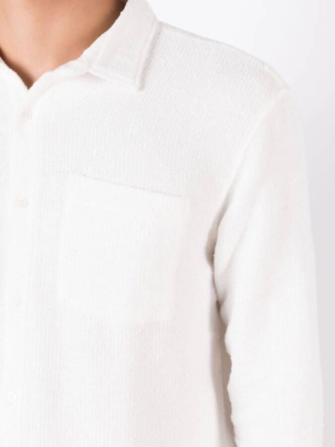 Osklen Overhemd met textuur Wit