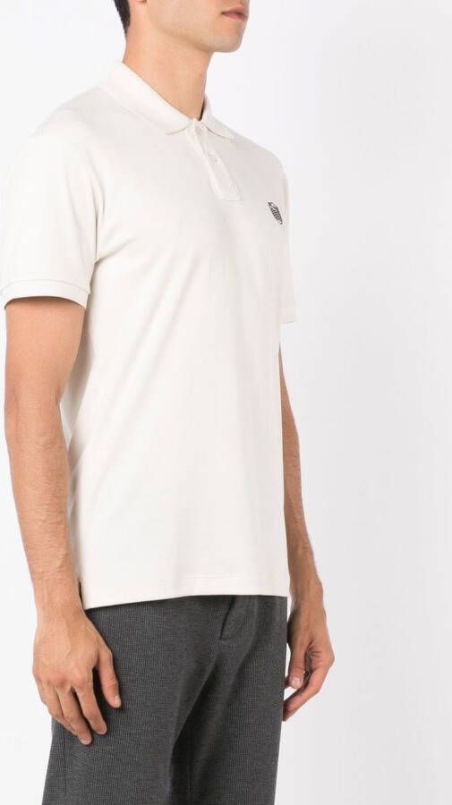 Osklen Poloshirt met geborduurd logo Beige