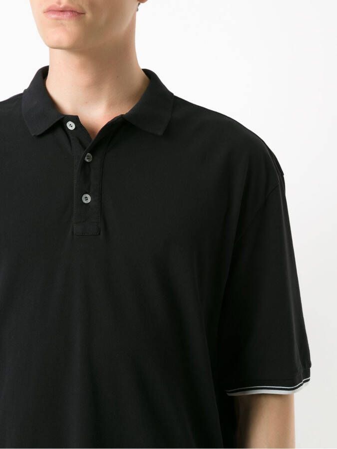 Osklen Poloshirt met geborduurd logo Zwart