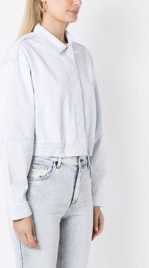 Osklen Shirtjack met elastische tailleband Blauw