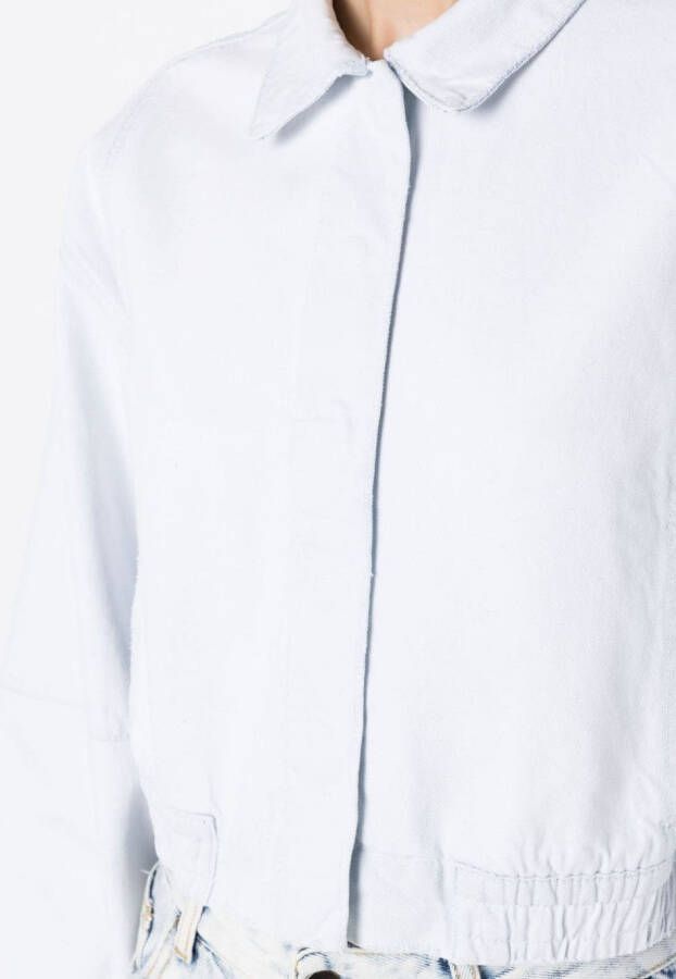 Osklen Shirtjack met elastische tailleband Blauw