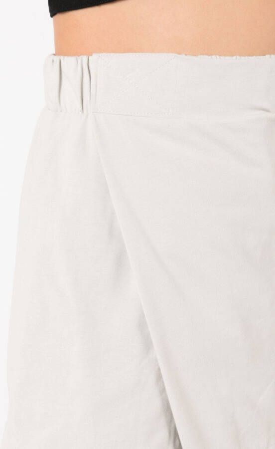 Osklen Shorts met gewikkelde voorkant Beige