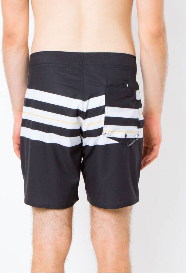 Osklen striped swim trunks Zwart