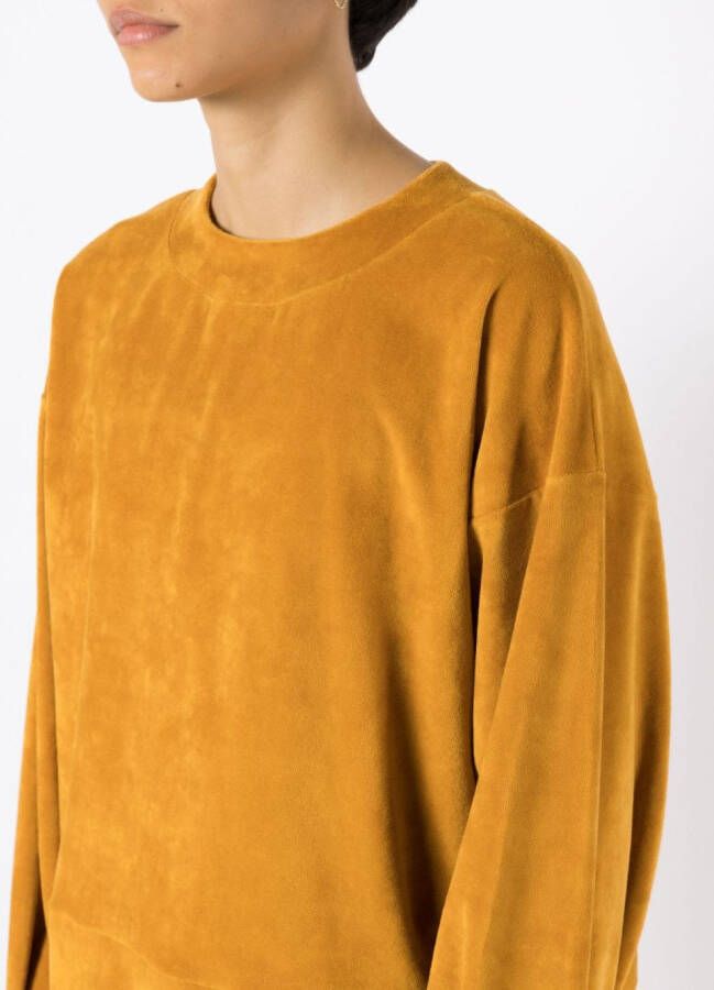 Osklen Sweater met verlaagde schouders Geel