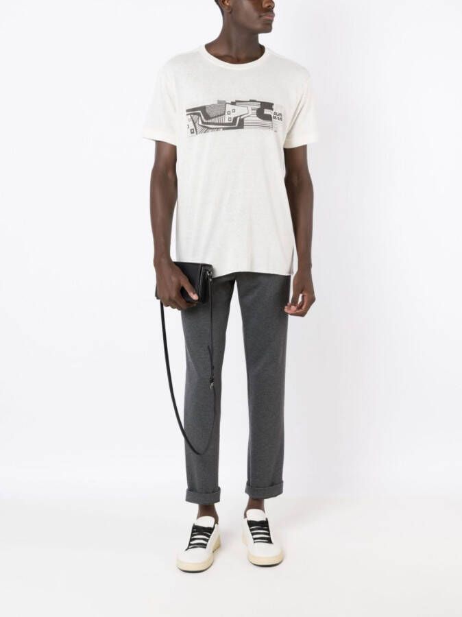 Osklen T-shirt met abstracte print Wit