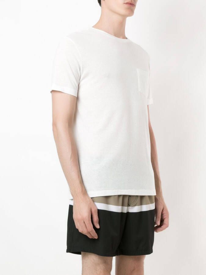 Osklen T-shirt met borstzak Wit