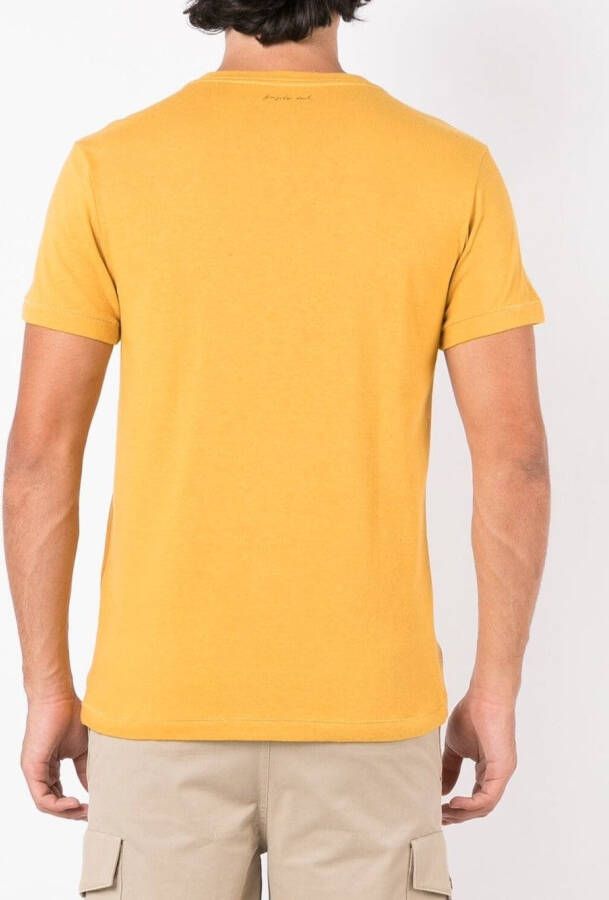 Osklen T-shirt met grafische print Geel