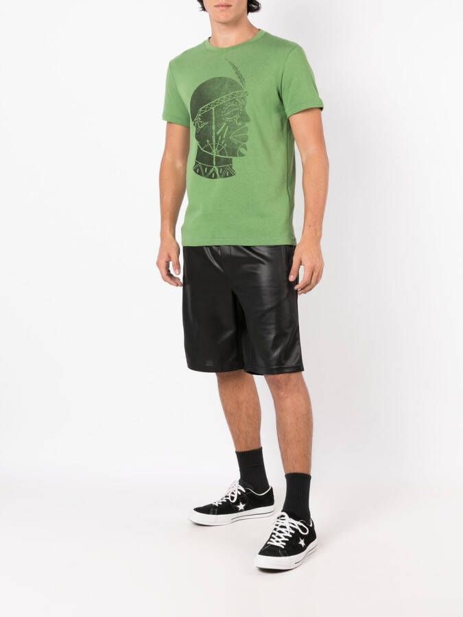 Osklen T-shirt met grafische print Groen