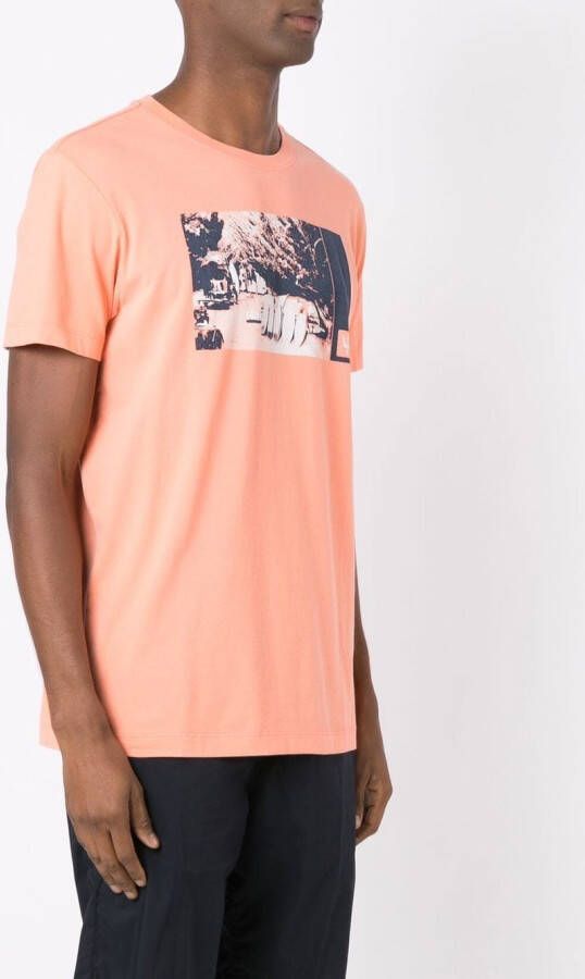 Osklen T-shirt met grafische print Oranje