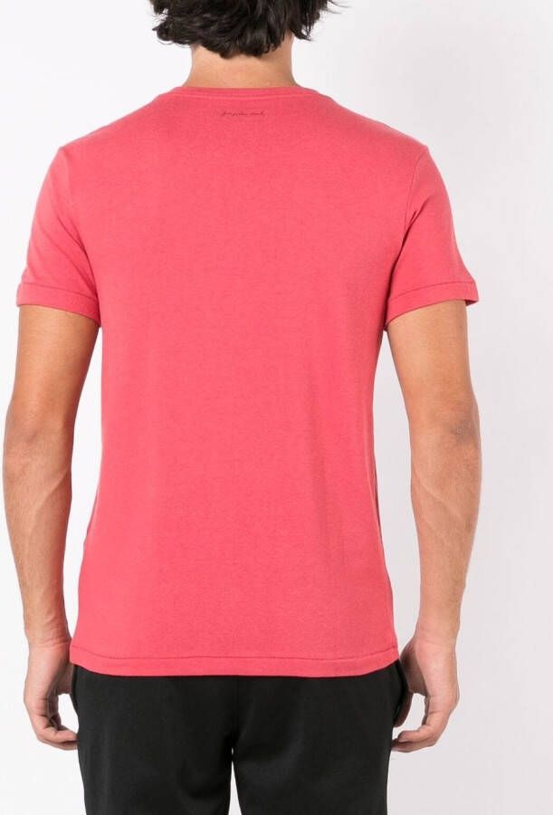 Osklen T-shirt met grafische print Rood