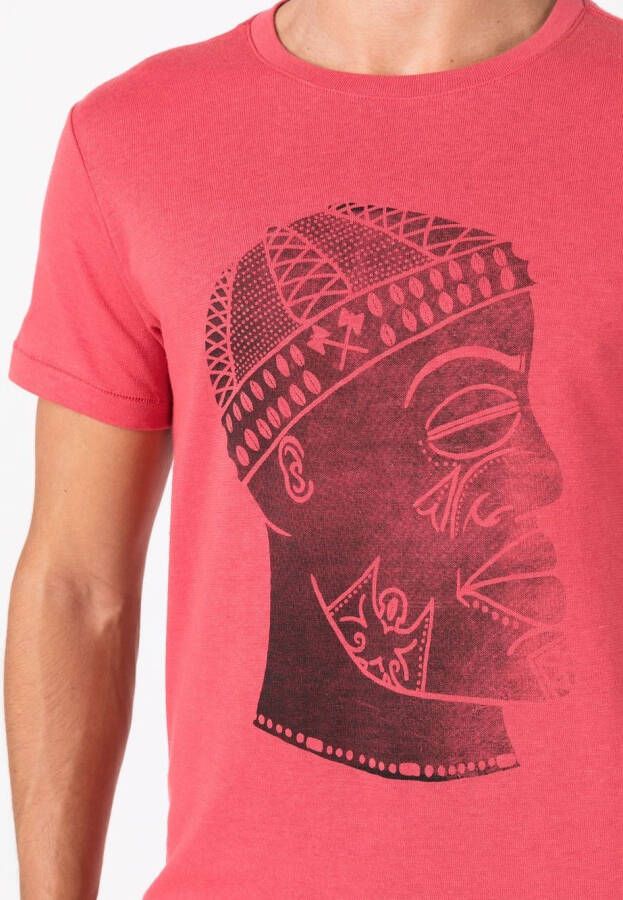 Osklen T-shirt met grafische print Rood