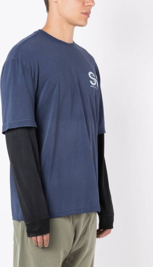 Osklen T-shirt met lange mouwen Blauw