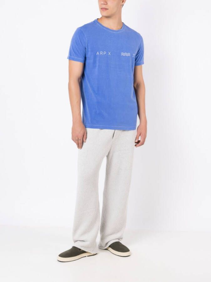Osklen T-shirt met logoprint Blauw