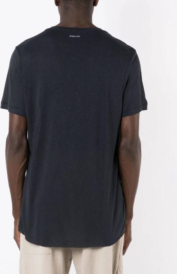 Osklen T-shirt met logoprint Blauw