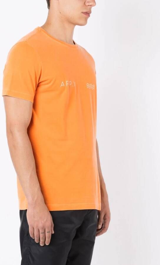 Osklen T-shirt met logoprint Oranje