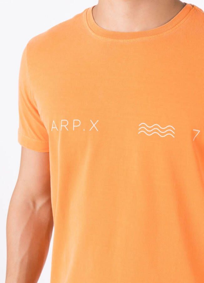 Osklen T-shirt met logoprint Oranje