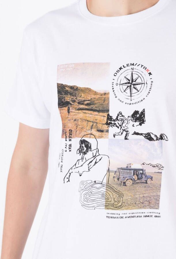 Osklen T-shirt met logoprint Wit