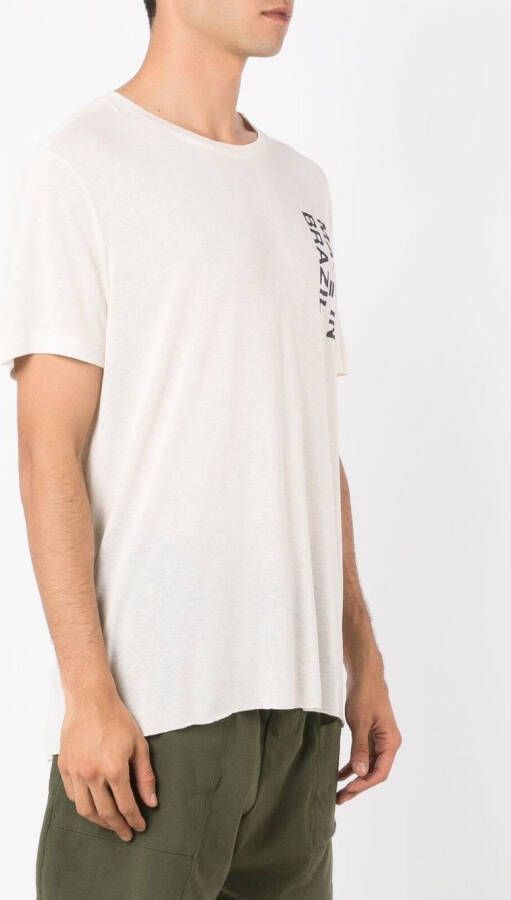 Osklen T-shirt met print Beige
