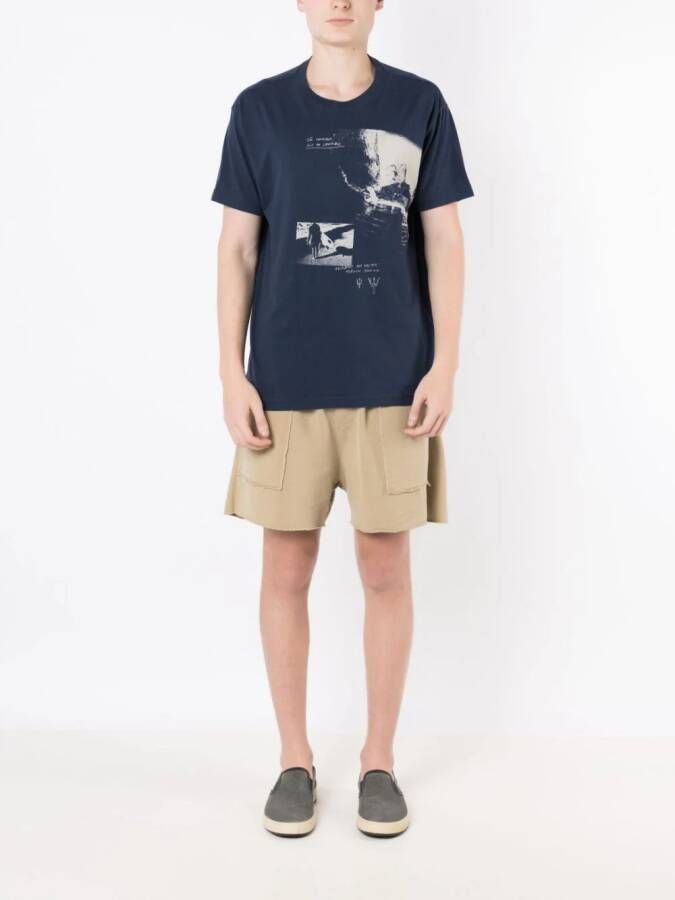 Osklen T-shirt met print Blauw