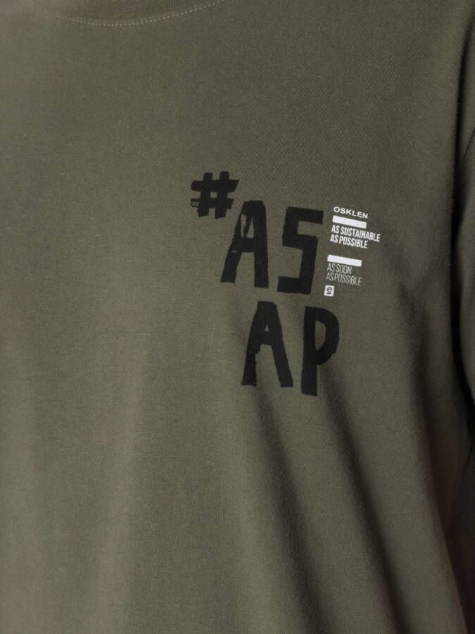 Osklen T-shirt met print Groen