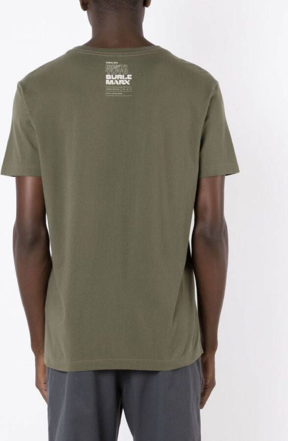 Osklen T-shirt met print Groen