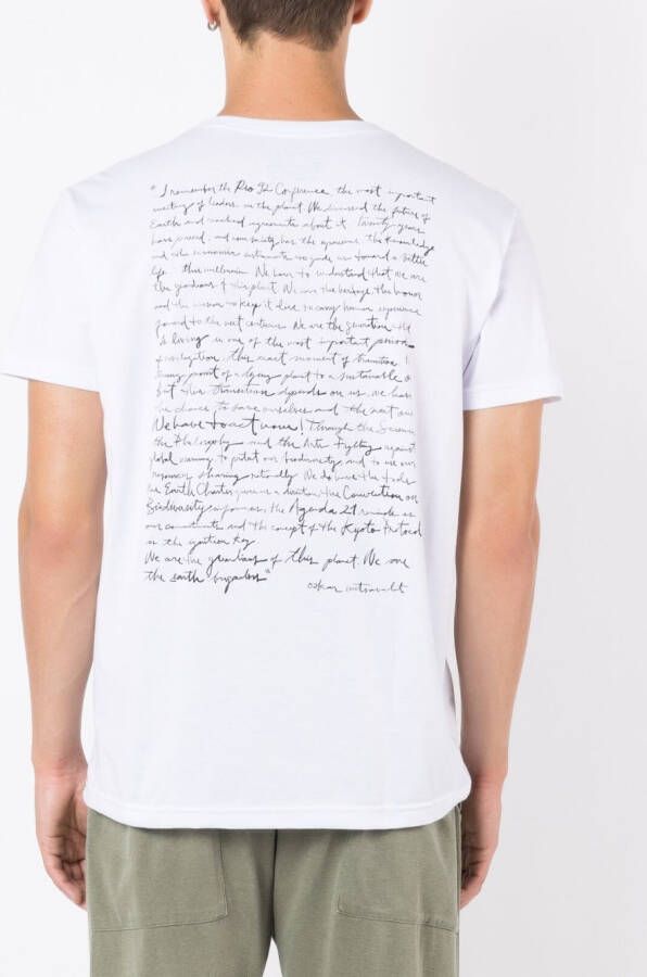 Osklen T-shirt met print Wit