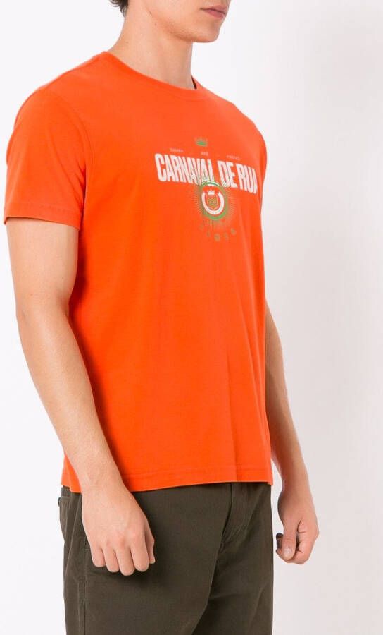 Osklen T-shirt met ronde hals Oranje